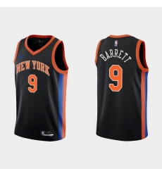 Men New Yok Knicks 9 RJ Barrett 2022 23 Black City Edition Stitched Basketball Jersey Men New Yok Knicks 9 RJ Barrett 2022 23 Black City Edition Stitched Basketball Jersey