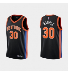 Men New Yok New York Knicks 30 Julius Randle 2022 23 Black City Edition Stitched Basketball Jersey Men New Yok New York Knicks 30 Julius Randle 2022 23 Black City Edition Stitched Basketball Jersey