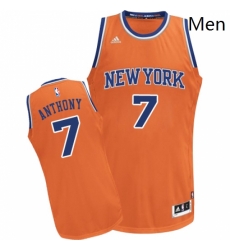 Mens Adidas New York Knicks 7 Carmelo Anthony Swingman Orange Alternate NBA Jersey Mens Adidas New York Knicks 7 Carmelo Anthony Swingman Orange Alternate NBA Jersey