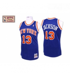 Mens Mitchell and Ness New York Knicks 13 Mark Jackson Authentic Royal Blue Throwback NBA Jersey Mens Mitchell and Ness New York Knicks 13 Mark Jackson Authentic Royal Blue Throwback NBA Jersey
