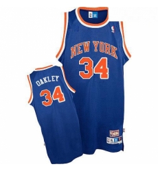 Mens Mitchell and Ness New York Knicks 34 Charles Oakley Authentic Royal Blue Throwback NBA Jersey Mens Mitchell and Ness New York Knicks 34 Charles Oakley Authentic Royal Blue Throwback NBA Jersey