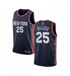 Mens New York Knicks 25 Reggie Bullock Authentic Navy Blue Basketball Jersey 2018 19 City Edition Mens New York Knicks 25 Reggie Bullock Authentic Navy Blue Basketball Jersey 2018 19 City Edition
