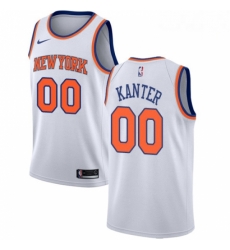 Mens Nike New York Knicks 00 Enes Kanter Swingman White NBA Jersey Association Edition Mens Nike New York Knicks 00 Enes Kanter Swingman White NBA Jersey Association Edition