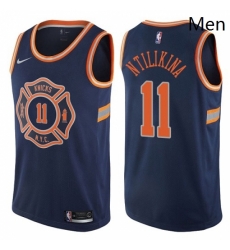 Mens Nike New York Knicks 11 Frank Ntilikina Swingman Navy Blue NBA Jersey City Edition Mens Nike New York Knicks 11 Frank Ntilikina Swingman Navy Blue NBA Jersey City Edition