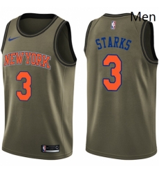 Mens Nike New York Knicks 3 John Starks Swingman Green Salute to Service NBA Jersey Mens Nike New York Knicks 3 John Starks Swingman Green Salute to Service NBA Jersey