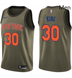 Mens Nike New York Knicks 30 Bernard King Swingman Green Salute to Service NBA Jersey Mens Nike New York Knicks 30 Bernard King Swingman Green Salute to Service NBA Jersey