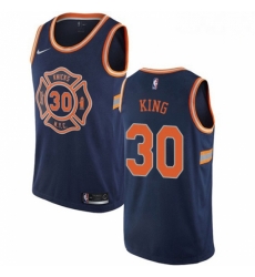 Mens Nike New York Knicks 30 Bernard King Swingman Navy Blue NBA Jersey City Edition Mens Nike New York Knicks 30 Bernard King Swingman Navy Blue NBA Jersey City Edition