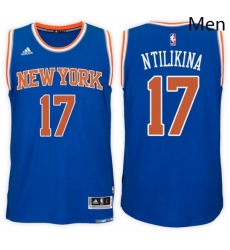 New York Knicks 17 Frank Ntilikina Road Blue New Swingman Stitched NBA Jersey New York Knicks 17 Frank Ntilikina Road Blue New Swingman Stitched NBA Jersey