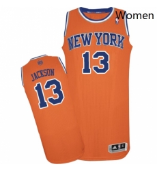 Womens Adidas New York Knicks 13 Mark Jackson Authentic Orange Alternate NBA Jersey Womens Adidas New York Knicks 13 Mark Jackson Authentic Orange Alternate NBA Jersey