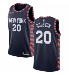 Womens Nike New York Knicks 20 Allan Houston Swingman Navy Blue NBA Jersey 2018 19 City Edition Womens Nike New York Knicks 20 Allan Houston Swingman Navy Blue NBA Jersey 2018 19 City Edition