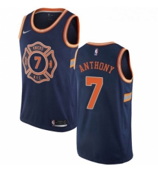 Womens Nike New York Knicks 7 Carmelo Anthony Swingman Navy Blue NBA Jersey City Edition Womens Nike New York Knicks 7 Carmelo Anthony Swingman Navy Blue NBA Jersey City Edition