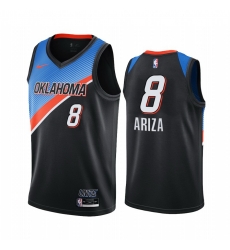 Men Nike Oklahoma City Thunder 8 Trevor Ariza Black NBA Swingman 2020 21 City Edition Jersey Men Nike Oklahoma City Thunder 8 Trevor Ariza Black NBA Swingman 2020 21 City Edition Jersey