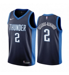 Men Oklahoma City Thunder 2 Shai Gilgeous Alexander Navy NBA Swingman 2020 21 Earned Editi Men Oklahoma City Thunder 2 Shai Gilgeous Alexander Navy NBA Swingman 2020 21 Earned Editi