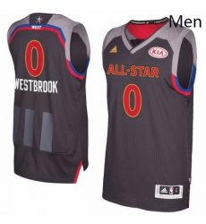 Mens Adidas Oklahoma City Thunder 0 Russell Westbrook Authentic Charcoal 2017 All Star NBA Jersey Mens Adidas Oklahoma City Thunder 0 Russell Westbrook Authentic Charcoal 2017 All Star NBA Jersey
