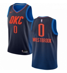 Mens Nike Oklahoma City Thunder 0 Russell Westbrook Swingman Navy Blue NBA Jersey Statement Edition Mens Nike Oklahoma City Thunder 0 Russell Westbrook Swingman Navy Blue NBA Jersey Statement Edition