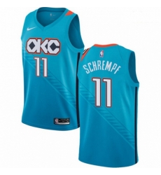 Mens Nike Oklahoma City Thunder 11 Detlef Schrempf Swingman Turquoise NBA Jersey City Edition Mens Nike Oklahoma City Thunder 11 Detlef Schrempf Swingman Turquoise NBA Jersey City Edition