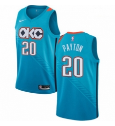 Mens Nike Oklahoma City Thunder 20 Gary Payton Swingman Turquoise NBA Jersey City Edition Mens Nike Oklahoma City Thunder 20 Gary Payton Swingman Turquoise NBA Jersey City Edition