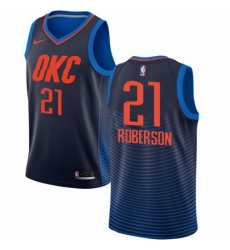 Mens Nike Oklahoma City Thunder 21 Andre Roberson Authentic Navy Blue NBA Jersey Statement Edition Mens Nike Oklahoma City Thunder 21 Andre Roberson Authentic Navy Blue NBA Jersey Statement Edition