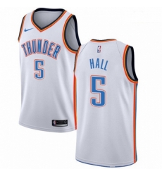 Mens Nike Oklahoma City Thunder 5 Devon Hall Swingman White NBA Jersey Association Edition Mens Nike Oklahoma City Thunder 5 Devon Hall Swingman White NBA Jersey Association Edition