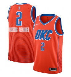 Thunder 2 Shai Gilgeous Alexander Orange Basketball Swingman Statement Edition 2019 2020 Jersey Thunder 2 Shai Gilgeous Alexander Orange Basketball Swingman Statement Edition 2019 2020 Jersey