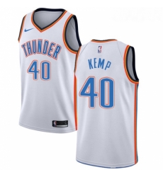 Youth Nike Oklahoma City Thunder 40 Shawn Kemp Authentic White Home NBA Jersey Association Edition Youth Nike Oklahoma City Thunder 40 Shawn Kemp Authentic White Home NBA Jersey Association Edition