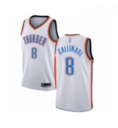 Youth Oklahoma City Thunder 8 Danilo Gallinari Swingman White Basketball Jersey Association Edition Youth Oklahoma City Thunder 8 Danilo Gallinari Swingman White Basketball Jersey Association Edition
