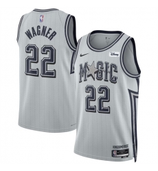 Men Orlando Magic 22 Franz Wagner Silver 2024 25 City Edition Stitched Basketball Jersey Men Orlando Magic 22 Franz Wagner Silver 2024 25 City Edition Stitched Basketball Jersey