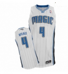 Mens Adidas Orlando Magic 4 Arron Afflalo Authentic White Home NBA Jersey Mens Adidas Orlando Magic 4 Arron Afflalo Authentic White Home NBA Jersey
