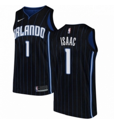 Mens Nike Orlando Magic 1 Jonathan Isaac Authentic Black Alternate NBA Jersey Statement Edition Mens Nike Orlando Magic 1 Jonathan Isaac Authentic Black Alternate NBA Jersey Statement Edition
