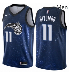 Mens Nike Orlando Magic 11 Bismack Biyombo Swingman Blue NBA Jersey City Edition Mens Nike Orlando Magic 11 Bismack Biyombo Swingman Blue NBA Jersey City Edition