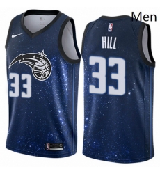 Mens Nike Orlando Magic 33 Grant Hill Authentic Blue NBA Jersey City Edition Mens Nike Orlando Magic 33 Grant Hill Authentic Blue NBA Jersey City Edition