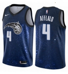 Mens Nike Orlando Magic 4 Arron Afflalo Swingman Blue NBA Jersey City Edition Mens Nike Orlando Magic 4 Arron Afflalo Swingman Blue NBA Jersey City Edition