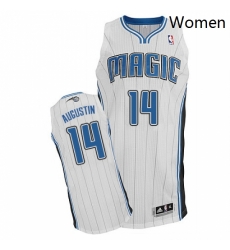 Womens Adidas Orlando Magic 14 DJ Augustin Authentic White Home NBA Jersey Womens Adidas Orlando Magic 14 DJ Augustin Authentic White Home NBA Jersey