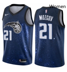 Womens Nike Orlando Magic 21 Timofey Mozgov Swingman Blue NBA Jersey City Edition Womens Nike Orlando Magic 21 Timofey Mozgov Swingman Blue NBA Jersey City Edition