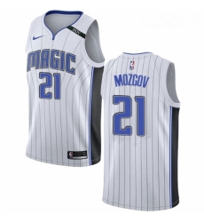 Womens Nike Orlando Magic 21 Timofey Mozgov Swingman White NBA Jersey Association Edition Womens Nike Orlando Magic 21 Timofey Mozgov Swingman White NBA Jersey Association Edition