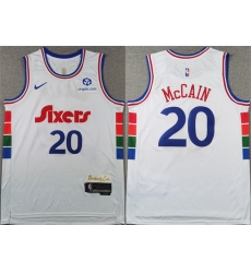Men Philadelphia 76ers 20 Jared McCain White 2024 25 CityEdition Stitched Jersey Men Philadelphia 76ers 20 Jared McCain White 2024 25 CityEdition Stitched Jersey