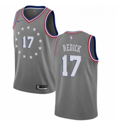Mens Nike Philadelphia 76ers 17 JJ Redick Swingman Gray NBA Jersey City Edition Mens Nike Philadelphia 76ers 17 JJ Redick Swingman Gray NBA Jersey City Edition