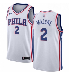 Mens Nike Philadelphia 76ers 2 Moses Malone Authentic White Home NBA Jersey Association Edition Mens Nike Philadelphia 76ers 2 Moses Malone Authentic White Home NBA Jersey Association Edition