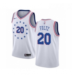 Mens Nike Philadelphia 76ers 20 Markelle Fultz White Swingman Jersey Earned Edition Mens Nike Philadelphia 76ers 20 Markelle Fultz White Swingman Jersey Earned Edition