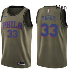 Mens Nike Philadelphia 76ers 33 Tobias Harris Green NBA Swingman Salute to Service Jersey Mens Nike Philadelphia 76ers 33 Tobias Harris Green NBA Swingman Salute to Service Jersey