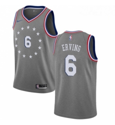 Mens Nike Philadelphia 76ers 6 Julius Erving Swingman Gray NBA Jersey City Edition Mens Nike Philadelphia 76ers 6 Julius Erving Swingman Gray NBA Jersey City Edition