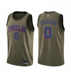 Mens Philadelphia 76ers 0 Josh Richardson Swingman Green Salute to Service Basketball Jersey Mens Philadelphia 76ers 0 Josh Richardson Swingman Green Salute to Service Basketball Jersey