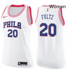 Womens Nike Philadelphia 76ers 20 Markelle Fultz Swingman WhitePink Fashion NBA Jersey Womens Nike Philadelphia 76ers 20 Markelle Fultz Swingman WhitePink Fashion NBA Jersey