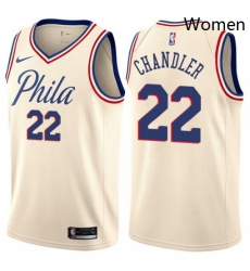 Womens Nike Philadelphia 76ers 22 Wilson Chandler Swingman Cream NBA Jersey City Edition Womens Nike Philadelphia 76ers 22 Wilson Chandler Swingman Cream NBA Jersey City Edition