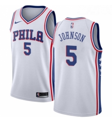 Womens Nike Philadelphia 76ers 5 Amir Johnson Swingman White Home NBA Jersey Association Edition Womens Nike Philadelphia 76ers 5 Amir Johnson Swingman White Home NBA Jersey Association Edition