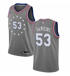 Womens Nike Philadelphia 76ers 53 Darryl Dawkins Swingman Gray NBA Jersey City Edition Womens Nike Philadelphia 76ers 53 Darryl Dawkins Swingman Gray NBA Jersey City Edition