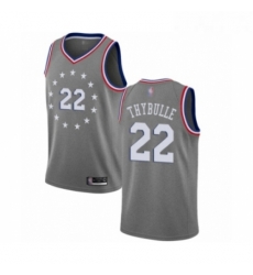 Womens Philadelphia 76ers 22 Mattise Thybulle Swingman Gray Basketball Jersey City Edition Womens Philadelphia 76ers 22 Mattise Thybulle Swingman Gray Basketball Jersey City Edition