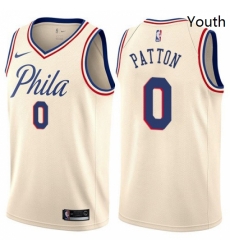 Youth Nike Philadelphia 76ers 0 Justin Patton Swingman Cream NBA Jersey City Edition Youth Nike Philadelphia 76ers 0 Justin Patton Swingman Cream NBA Jersey City Edition