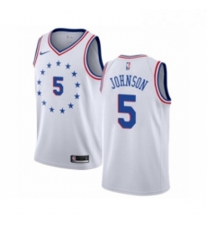 Youth Nike Philadelphia 76ers 5 Amir Johnson White Swingman Jersey Earned Edition Youth Nike Philadelphia 76ers 5 Amir Johnson White Swingman Jersey Earned Edition