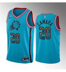 Men Phoenix Suns 20 Toumani Camara Blue 2023 Draft City Edition Stitched Basketball Jersey Men Phoenix Suns 20 Toumani Camara Blue 2023 Draft City Edition Stitched Basketball Jersey